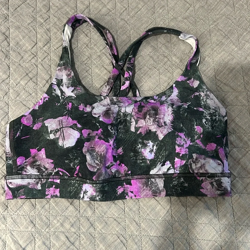 Lululemon Energy Bra. Sz 8 - Picture 1 of 3